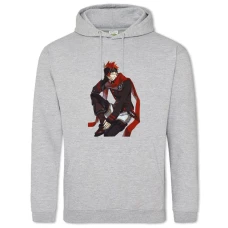 Hoodie with Print D.Gray-Man Bookman - 2XL grey