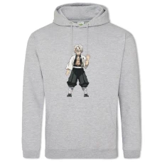 Hoodie with Print Demon Slayer Kimetsu No Yaiba Haru Ushio - 2XL grey