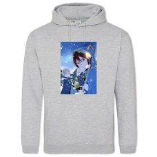 Hoodie with Print Akagami No Shirayukihime Main Theme - 2XL grey