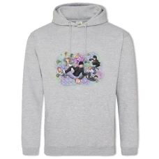 Hoodie with Print Mob Psycho 100 Heroes Print - 2XL grey