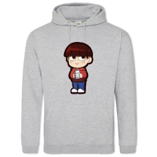 Hoodie with Print Mob Psycho Boy 100 - 2XL grey