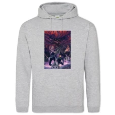 Hoodie with Print Naruto Print - 2XL grey