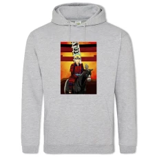 Hoodie with Print Naruto Funny Print - 2XL grey