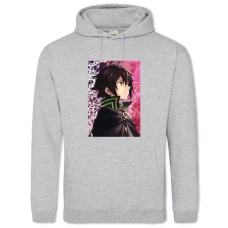 Hoodie with Print Owari No Seraph Hero Yuichiro Hyakuya - 2XL grey