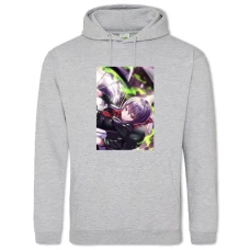 Hoodie with Print Owari No Seraph Shinoa Hiragi - 2XL grey