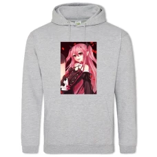 Hoodie with Print Owari No Seraph Hero Krul Tepes - 2XL grey