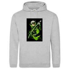 Hoodie with Print Owari No Seraph Yuichiro Hyakuya - 2XL grey