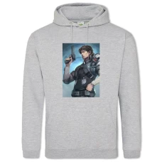 Hoodie with Print Ghost In The Shell Print Hero - 2XL grey