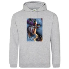 Hoodie with Print Mononoke-Hime Art Edition - 2XL grey
