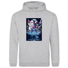 Hoodie with Print Mononoke-Hime Theme - 2XL grey