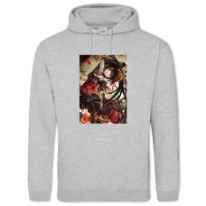 Hoodie with Print Date A Live Kurumi Tokisaki - 2XL grey