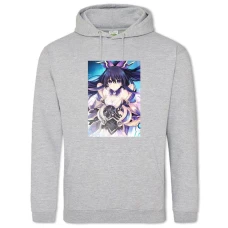 Hoodie with Print Date A Live Girl Yatogami Tohka - 2XL grey