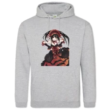 Hoodie with Print Date A Live Girl Kurumi Tokisaki - 2XL grey