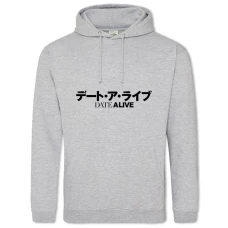Hoodie with Print Date A Live Logo - 2XL grey