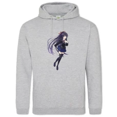 Hoodie with Print Date A Live Happy Yatogami Tohka - 2XL grey