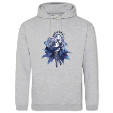 Hoodie with Print Date A Live Origami Tobiichi Hero - 2XL grey
