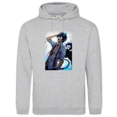 Hoodie with Print Blue Exorcist Art Version - 2XL grey