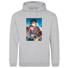 Hoodie with Print Fullmetal Alchemist Hero - 2XL grey