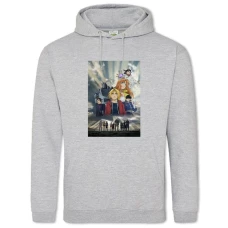 Hoodie with Print Fullmetal Alchemist Theme - 2XL grey