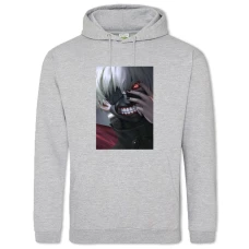 Hoodie with Print Tokyo Ghoul Hero Ken Kaneki - 2XL grey