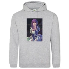 Hoodie with Print Tokyo Ghoul Girl - 2XL grey