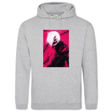 Hoodie with Print Tokyo Ghoul Art Ken Kaneki - 2XL grey