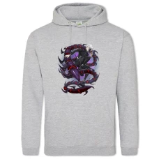 Hoodie with Print Tokyo Ghoul Monster Print - 2XL grey