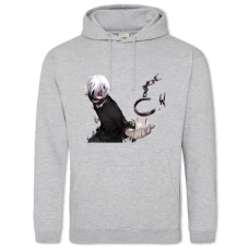 Hoodie with Print Tokyo Ghoul Print Hero Boy - 2XL grey
