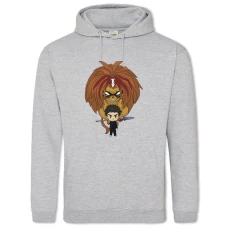 Hoodie with Print Ushio To Tora Heroes - 2XL grey