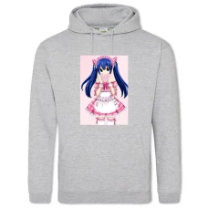 Hoodie with Print Fairy Tail Girl - 2XL grey