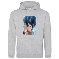 Hoodie with Print Fairy Tail Hero - 2XL grey