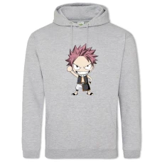 Hoodie with Print Fairy Tail Art Hero - 2XL grey