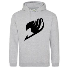 Hoodie with Print Fairy Tail Logo - 2XL grey