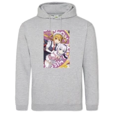Hoodie with Print Kobayashi-San Chi No Maid Dragon Girls Tohru And Kanna - 2XL grey