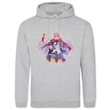 Hoodie with Print Darling In The Franxx Amazing Zero Two Hero - 2XL grey