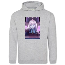 Hoodie with Print Darling In The Franxx Zero Two Print - 2XL grey