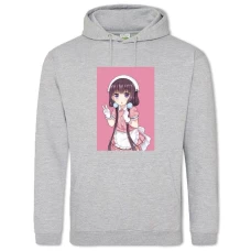 Hoodie with Print Blend S Maika Sakuranomiya Hero - 2XL grey