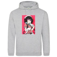 Hoodie with Print Blend S Maika Sakuranomiya Girl - 2XL grey