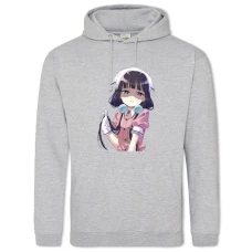 Hoodie with Print Blend S Maika Sakuranomiya Print - 2XL grey