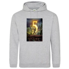 Худі з принтом 9 Дев'ять 5 - 2XL сірий
