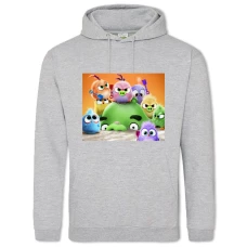 Hoodie with Print Angry Birds Cute Little Birds - 2XL grey