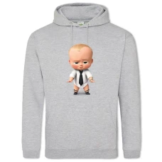 Hoodie with Print Baby Boss Cute - 2XL grey
