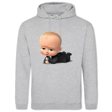 Hoodie with Print Baby Boss Funny - 2XL grey