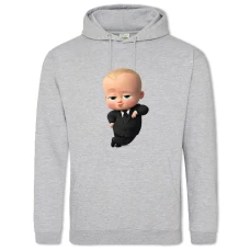 Hoodie with Print Baby Boss Kid - 2XL grey