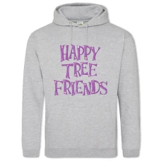 Hoodie with Print Happy Tree Friends Logo - 2XL grey