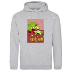Hoodie with Print Happy Tree Friends Candy Kills - 2XL grey