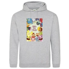 Hoodie with Print Happy Tree Friends Main Theme - 2XL grey