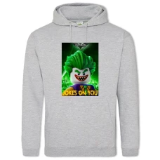 Hoodie with Print Lego Joker Jokes On You - 2XL grey