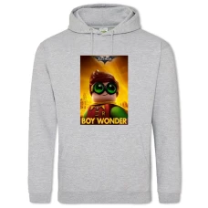 Hoodie with Print Lego Robin Boy Wonder - 2XL grey