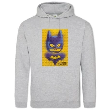 Hoodie with Print Lego Batgirl - 2XL grey